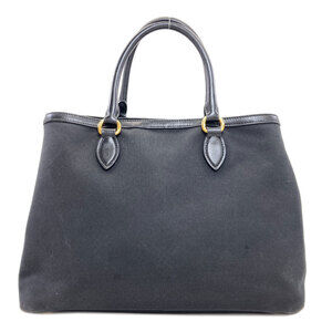 Prada Calf Leather Jacquard Cross Body Logo Black Bag Soft Trim